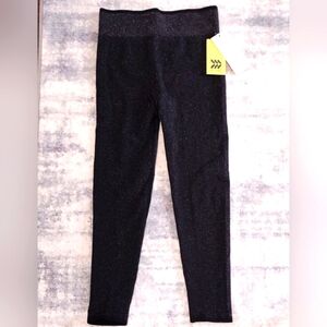 All In Motion Black Glitter Kids Leggings Glitter athletic Medium 8